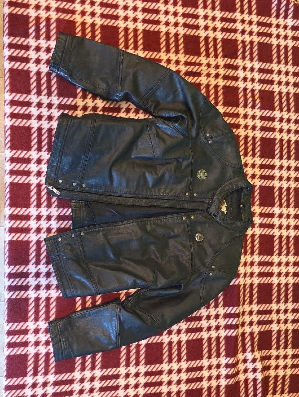 Harley Davidson Women Black Leather Jacket